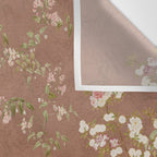 Vintage chinoiserie birds and japanese blossom trees on terracotta Wall Tapestry Gallery Image 3