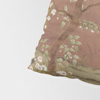 Vintage chinoiserie birds and japanese blossom trees on terracotta Pillow Sham Gallery Image 4