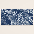Octopus Vintage Map Blue Nautical Art Desk Mat Gallery Image 3