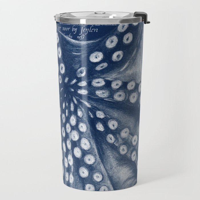 Octopus Vintage Map Blue Nautical Art Travel Mug Gallery Image 2