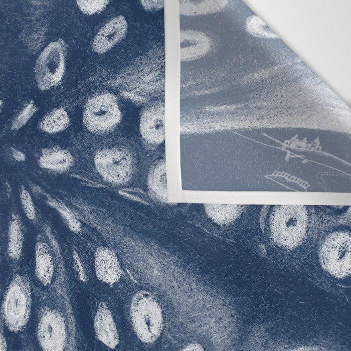 Octopus Vintage Map Blue Nautical Art Wall Tapestry Gallery Image 3