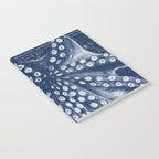 Octopus Vintage Map Blue Nautical Art Notebook Gallery Image 2