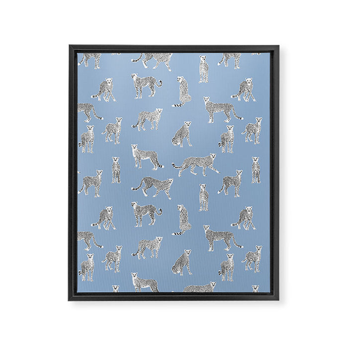 Cheetah pattern 16 Framed Canvas Print Gallery Image 1