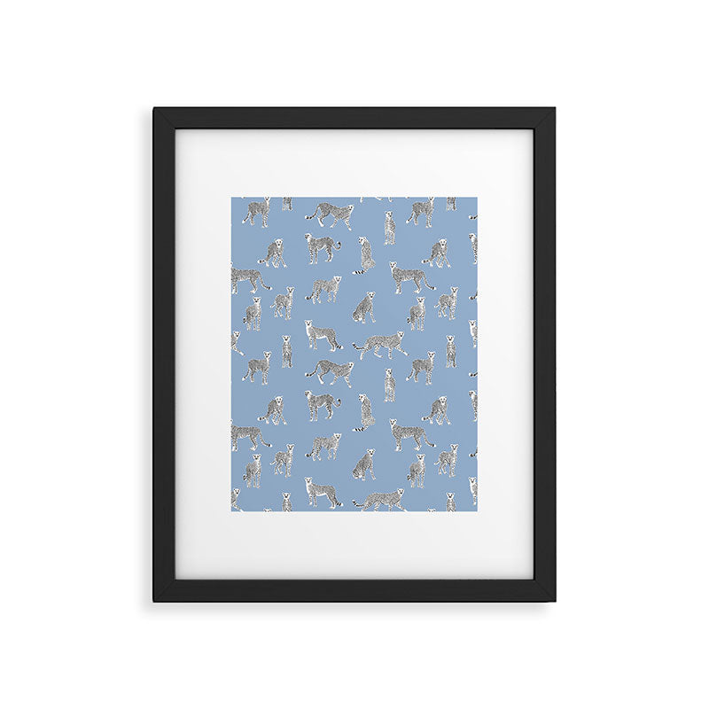 Cheetah pattern 16 Framed Art Print Gallery Image 5