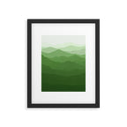 Magical Mountains in Green Framed Art Print Gallery Image 5