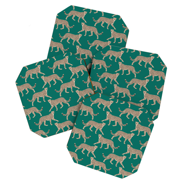 Walking Cheetahs 8 Coaster Gallery Image 1