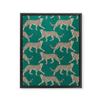Walking Cheetahs 8 Framed Canvas Print Gallery Image 6
