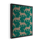 Walking Cheetahs 8 Framed Canvas Print Gallery Image 2