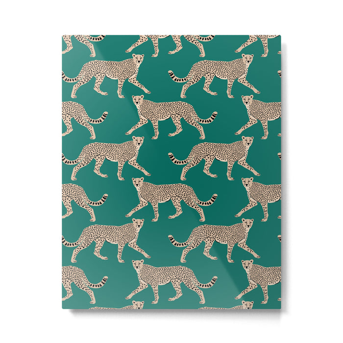 Walking Cheetahs 8 Metal Print Gallery Image 1