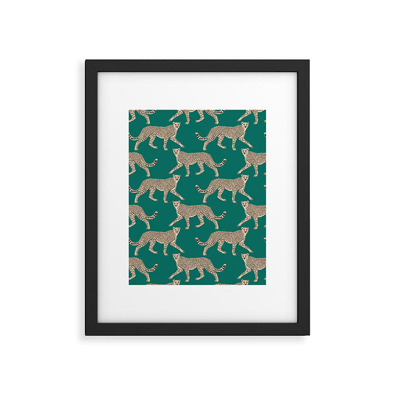 Walking Cheetahs 8 Framed Art Print Gallery Image 1
