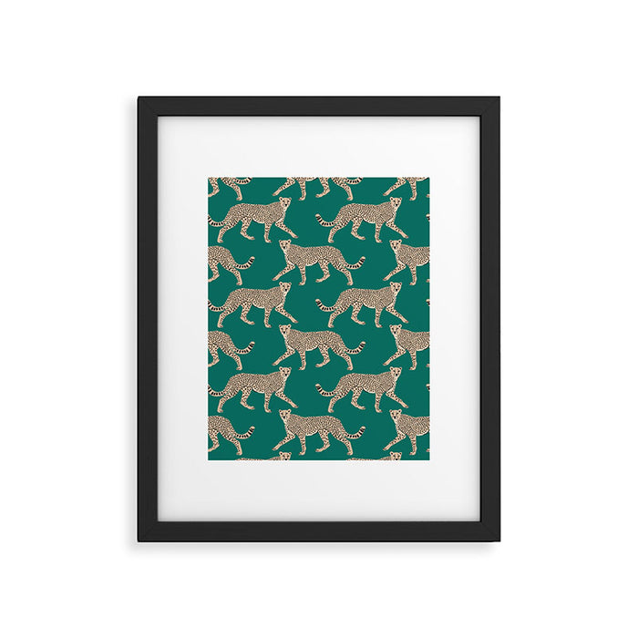 Walking Cheetahs 8 Framed Art Print Gallery Image 1