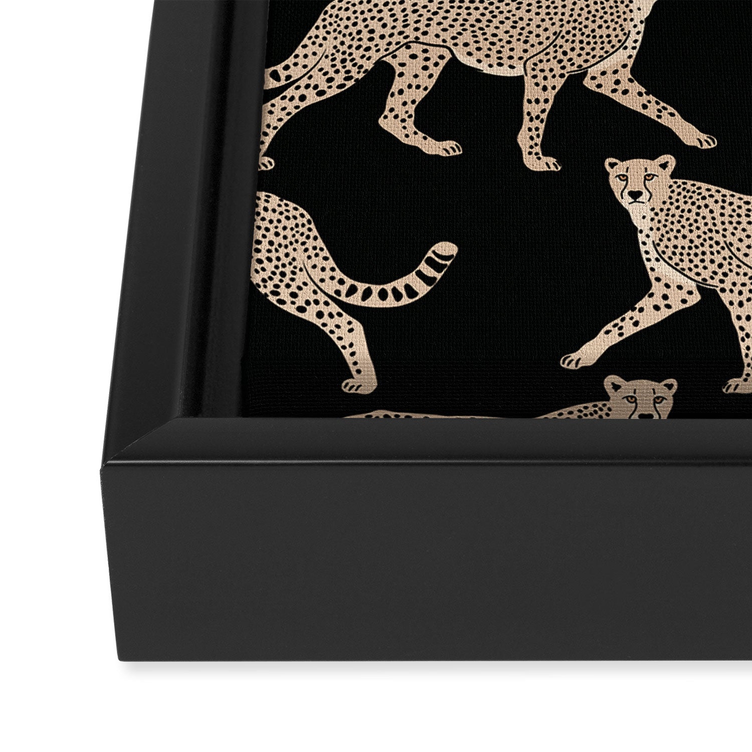 Walking Cheetahs 9 Framed Canvas Print Gallery Image 3