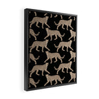 Walking Cheetahs 9 Framed Canvas Print Gallery Image 2