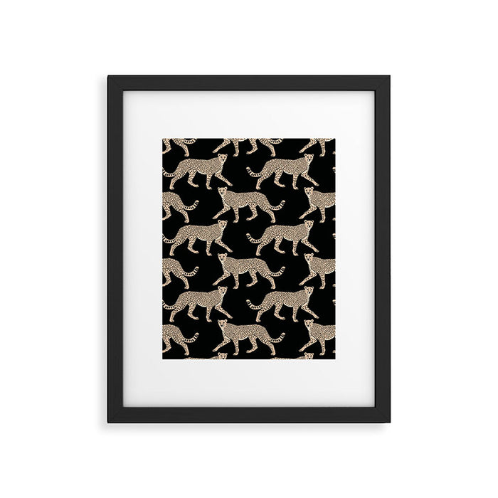 Walking Cheetahs 9 Framed Art Print Gallery Image 1