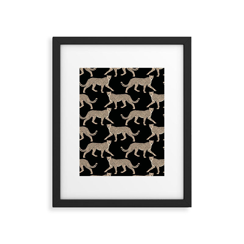 Walking Cheetahs 9 Framed Art Print Gallery Image 4