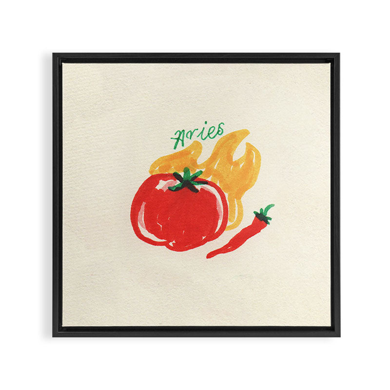 aries tomato Framed Canvas Print Gallery Image 3