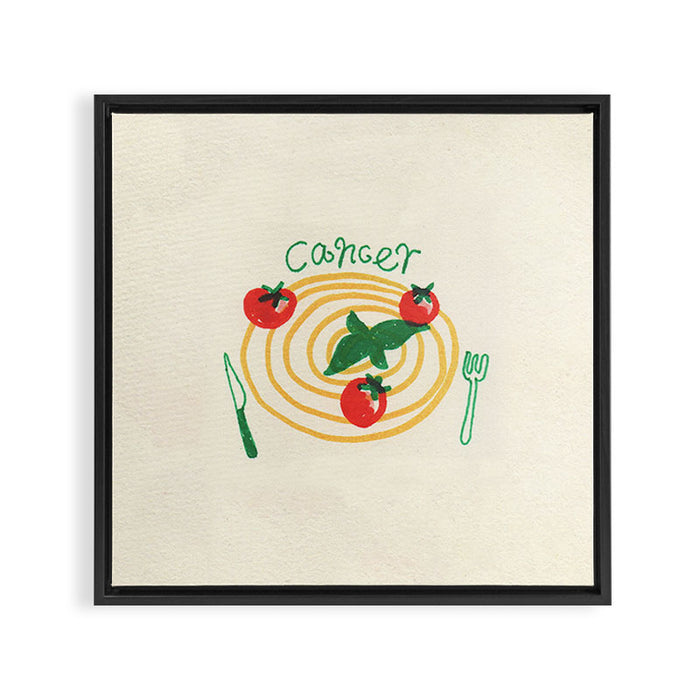 cancer tomato Framed Canvas Print Gallery Image 1