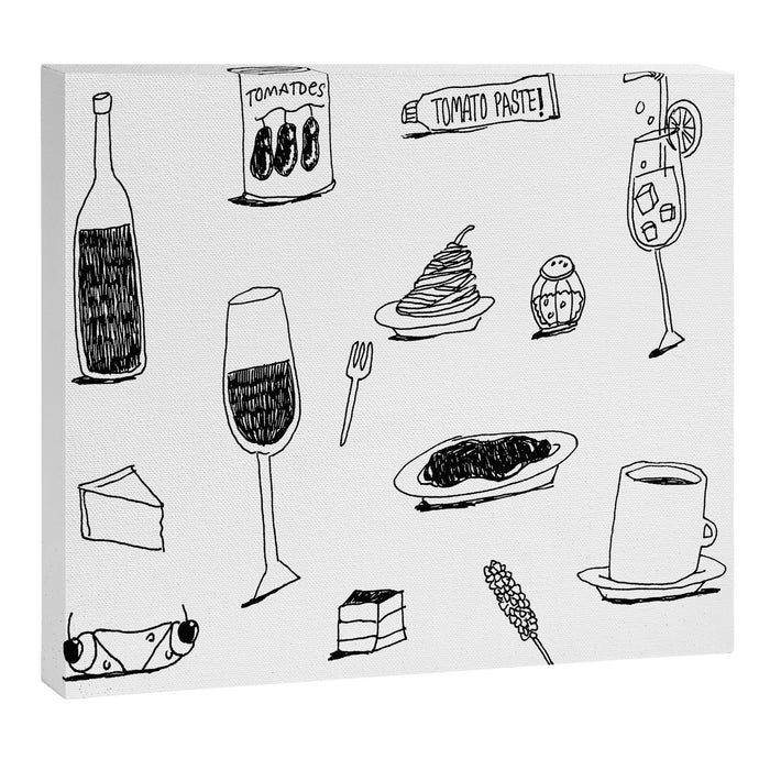 dinner + dessert Canvas Print Gallery Image 1