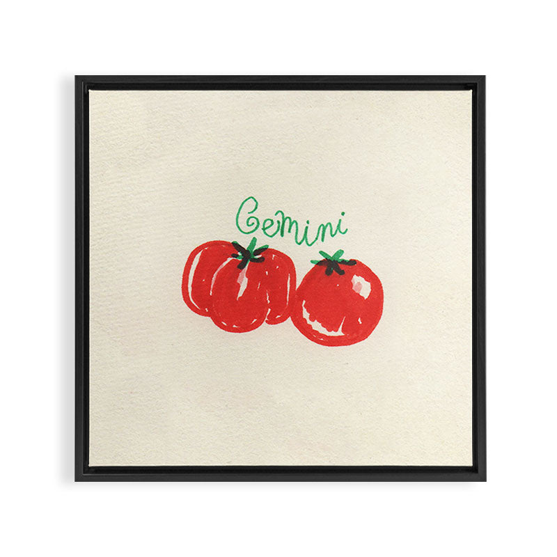 gemini tomato Framed Canvas Print Gallery Image 3