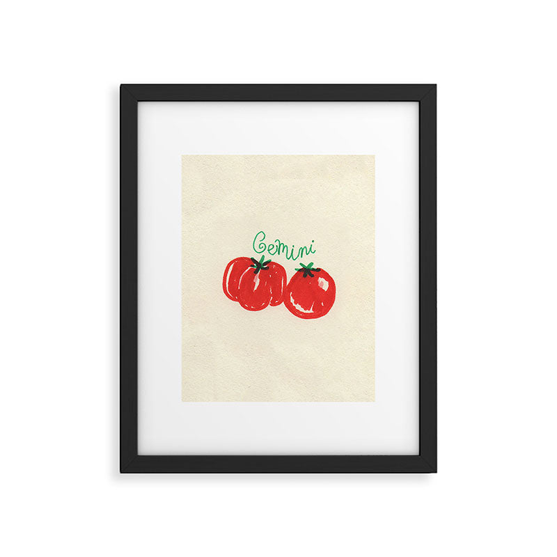 gemini tomato Framed Art Print Gallery Image 6