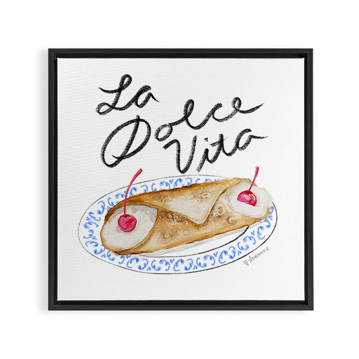 La Dolce Vita Framed Canvas Print Gallery Image 1