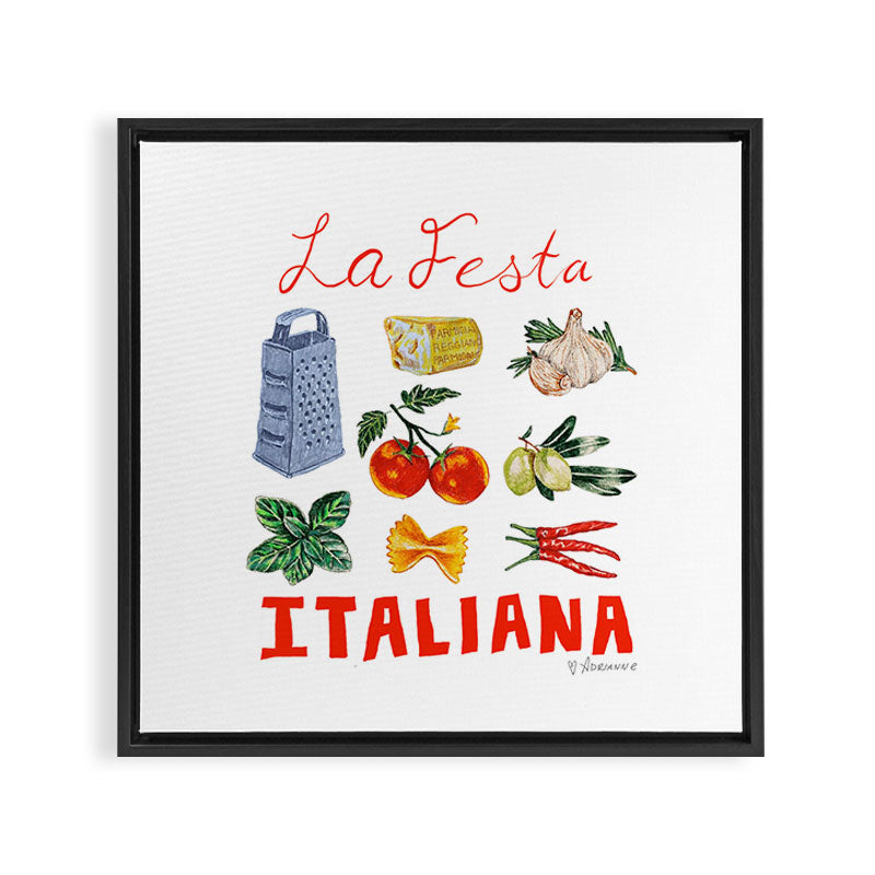 La Festa Italiana Framed Canvas Print Gallery Image 3