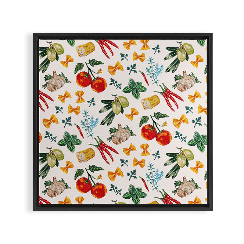 La Festa Pattern Framed Canvas Print Gallery Image 3