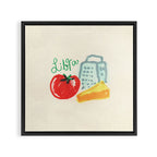 libra tomato Framed Canvas Print Gallery Image 3