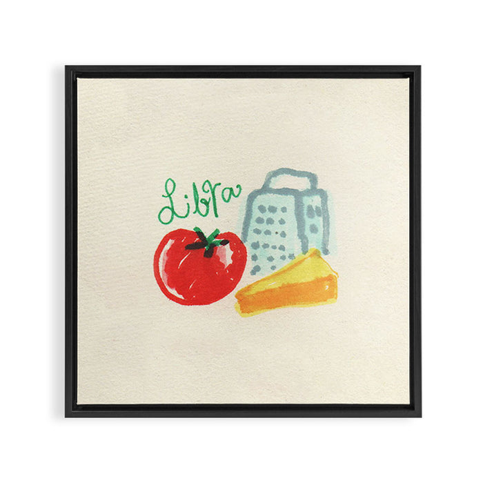 libra tomato Framed Canvas Print Gallery Image 1