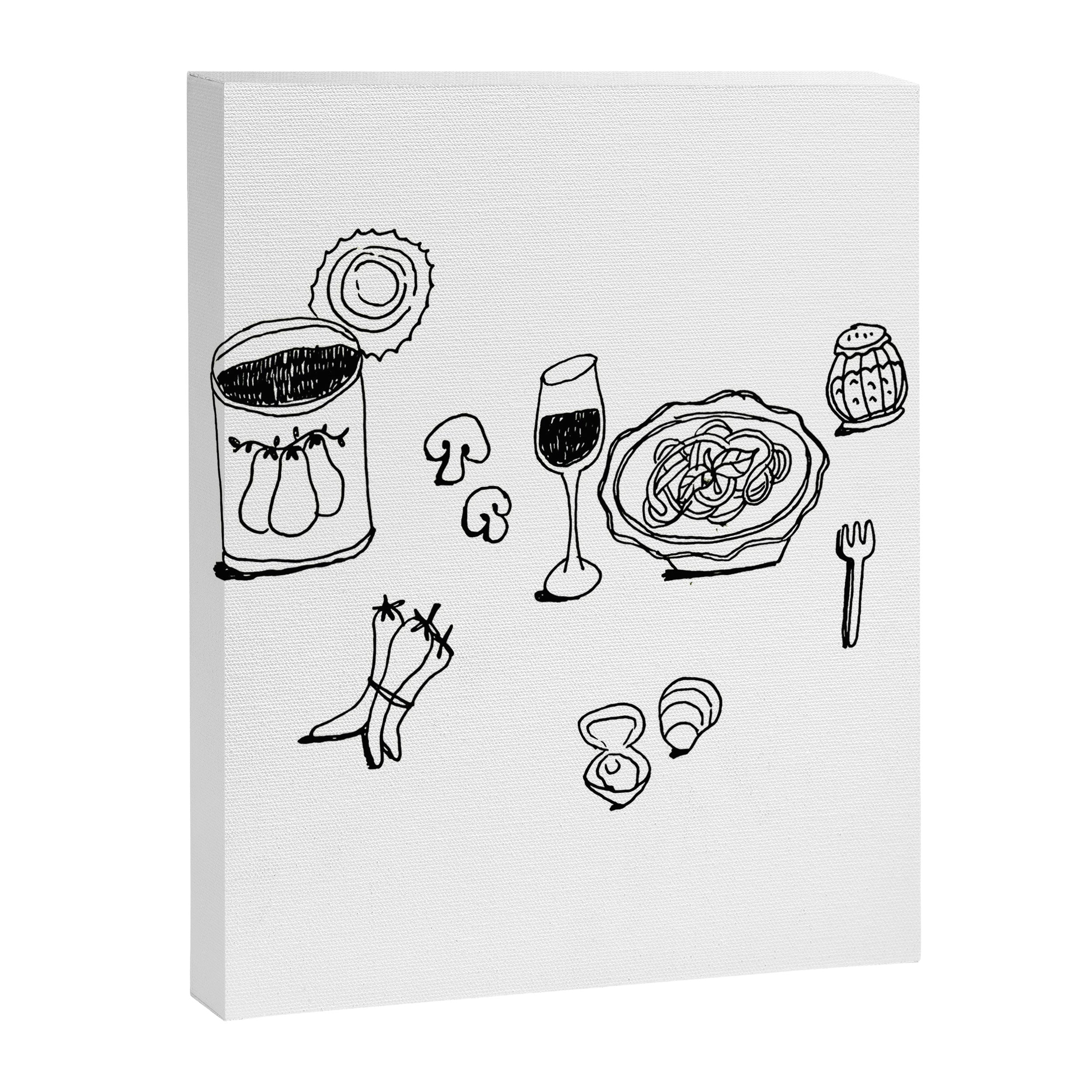 pasta night 1 Canvas Print Gallery Image 6