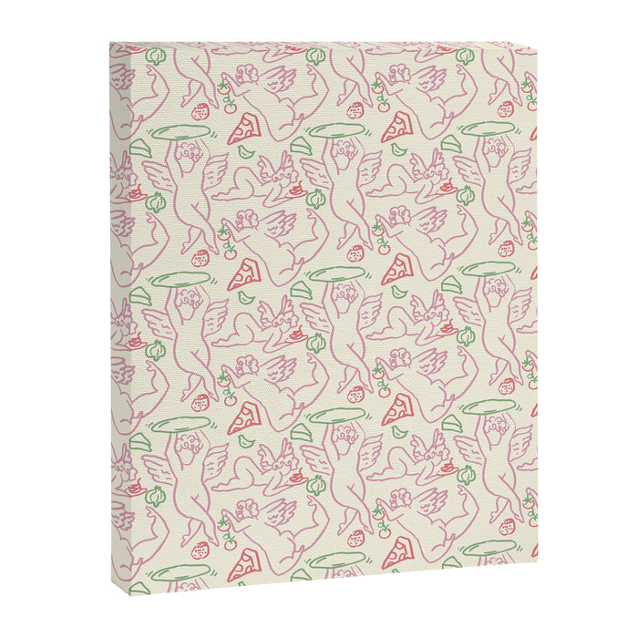 PIZZA CHERUBS Canvas Print Gallery Image 1