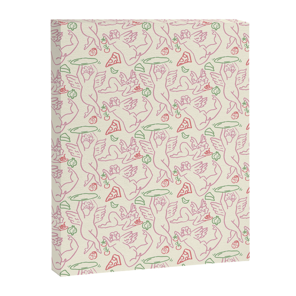PIZZA CHERUBS Canvas Print Gallery Image 6