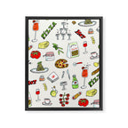 Pizza Party Framed Canvas Print Gallery Image 8