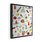 Pizza Party Framed Canvas Print Gallery Image 2