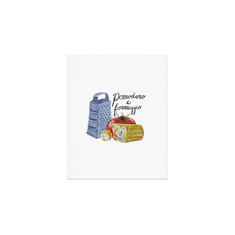Pomodoro e Formaggio Art Print Gallery Image 1