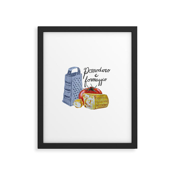 Pomodoro e Formaggio Framed Art Print Gallery Image 1