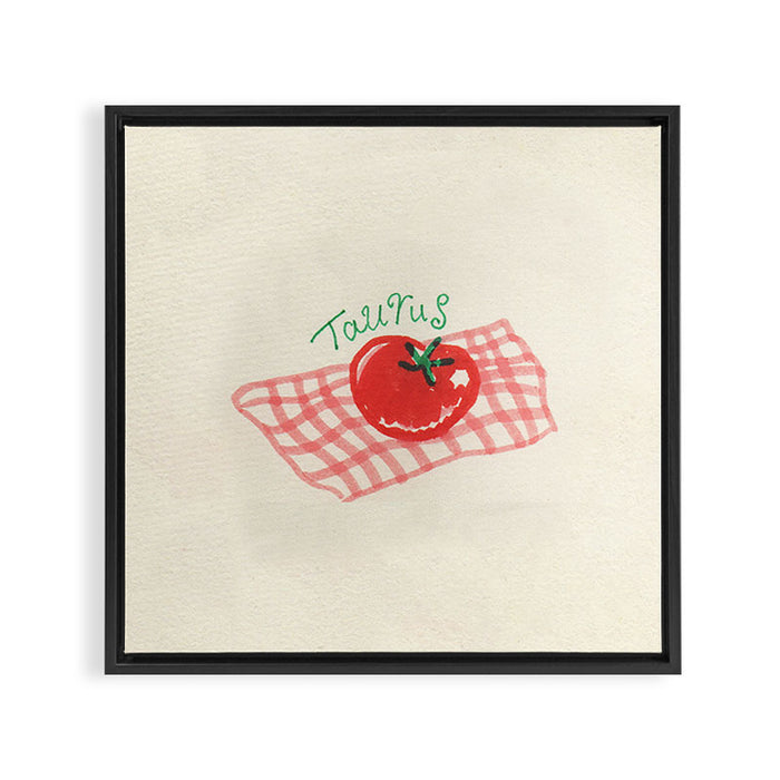 taurus tomato Framed Canvas Print Gallery Image 1