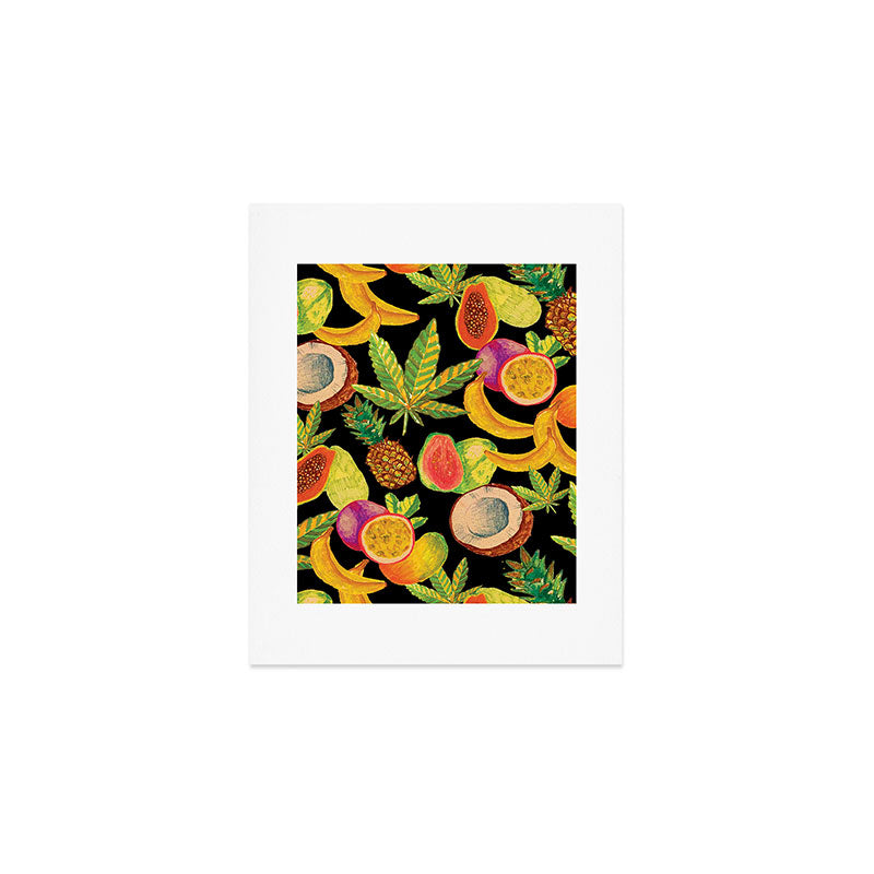 Tropical Cannabis Fruit Art Print Gallery Image 1