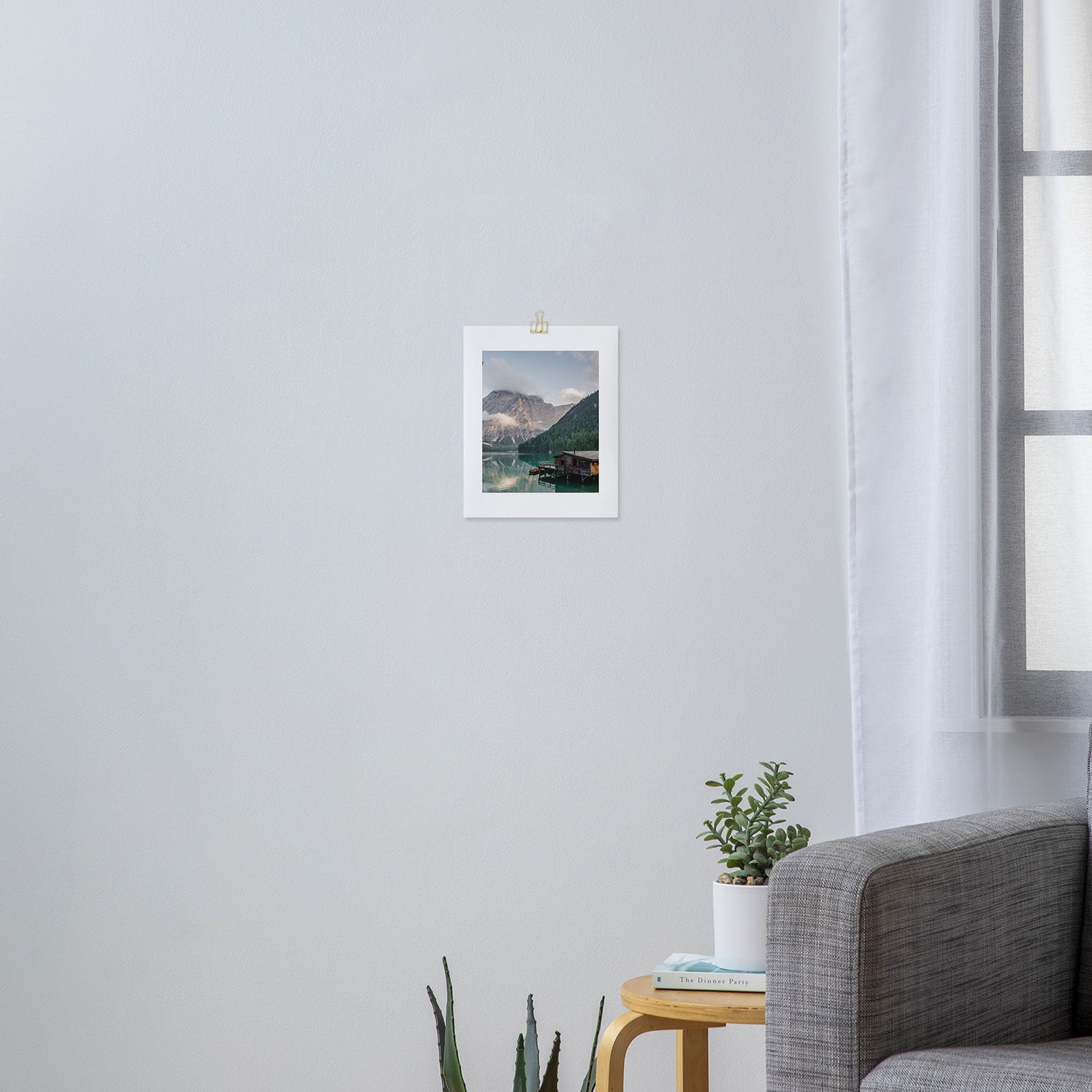 Mountain Lake Cabin Retreat Art Print Gallery Image 3