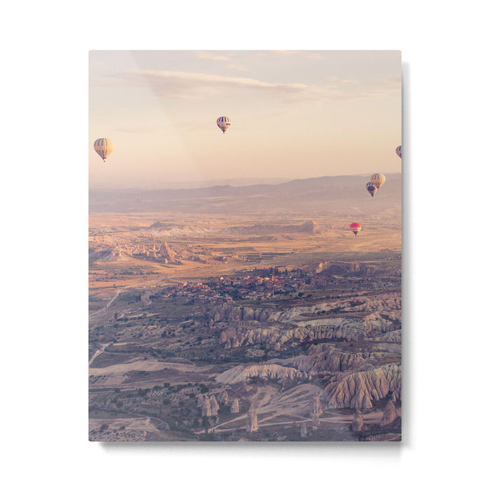 Sunrise Hot Air Balloon Flight Metal Print Gallery Image 1
