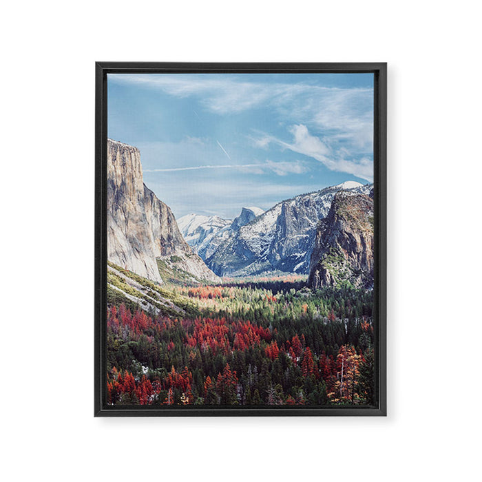 Tunnel View Yosemite Valley Framed Canvas Print Gallery Image 1