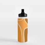 Copacetic Retro Abstract in Pumpkin Orange Water Bottle Gallery Image 2
