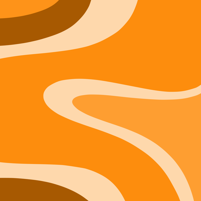 Copacetic Retro Abstract in Pumpkin Orange Coffee Mug Gallery Image 2