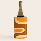 Copacetic Retro Abstract in Pumpkin Orange Wine Chiller Gallery Image 2