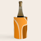 Copacetic Retro Abstract in Pumpkin Orange Wine Chiller Gallery Image 3