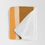 Copacetic Retro Abstract in Pumpkin Orange Throw Blanket Gallery Image 3