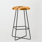 Copacetic Retro Abstract in Pumpkin Orange Stool Gallery Image 1