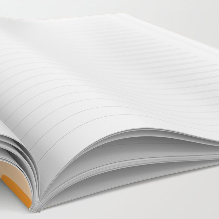 Copacetic Retro Abstract in Pumpkin Orange Notebook Gallery Image 2