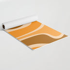 Copacetic Retro Abstract in Pumpkin Orange Yoga Mat Gallery Image 2