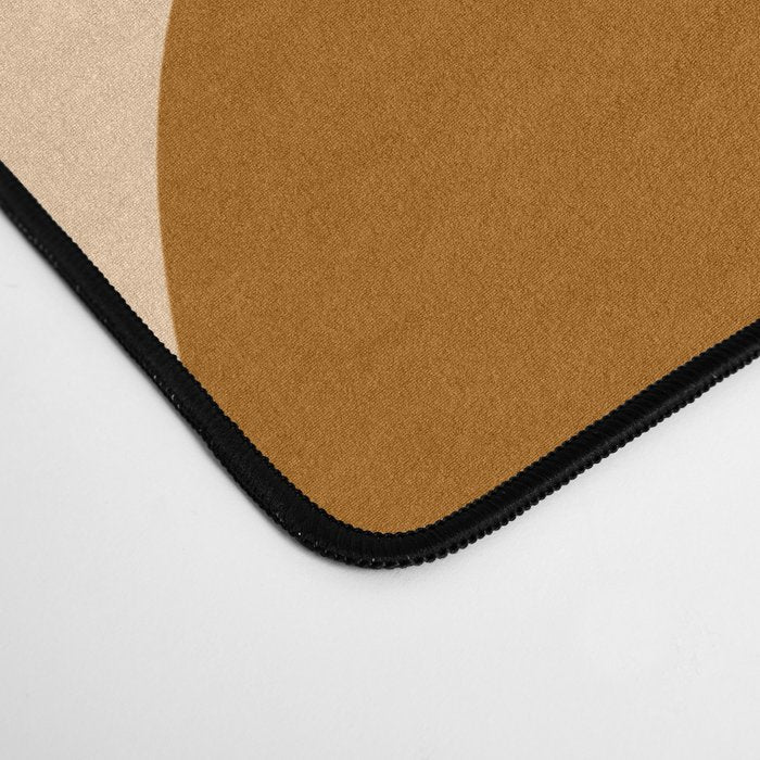 Copacetic Retro Abstract in Pumpkin Orange Desk Mat Gallery Image 4